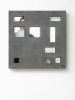 Marius Rappo: 2D+ (Serie Wand 11x11), 2004 Beton, Spiegel, 38.5 x 38.5 x 5 cm  