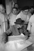 Rene Burri: Le Corbusier mit Mönchen des Klosters La Tourette (1953-60) ©Magnum Press &nbsp;