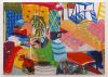 Anja Billian-Vollmer: o.T., 2004 Acryl auf Baumwolle, 140 x 200 Foto ©Elisabeth Schiess &nbsp; &nbsp;